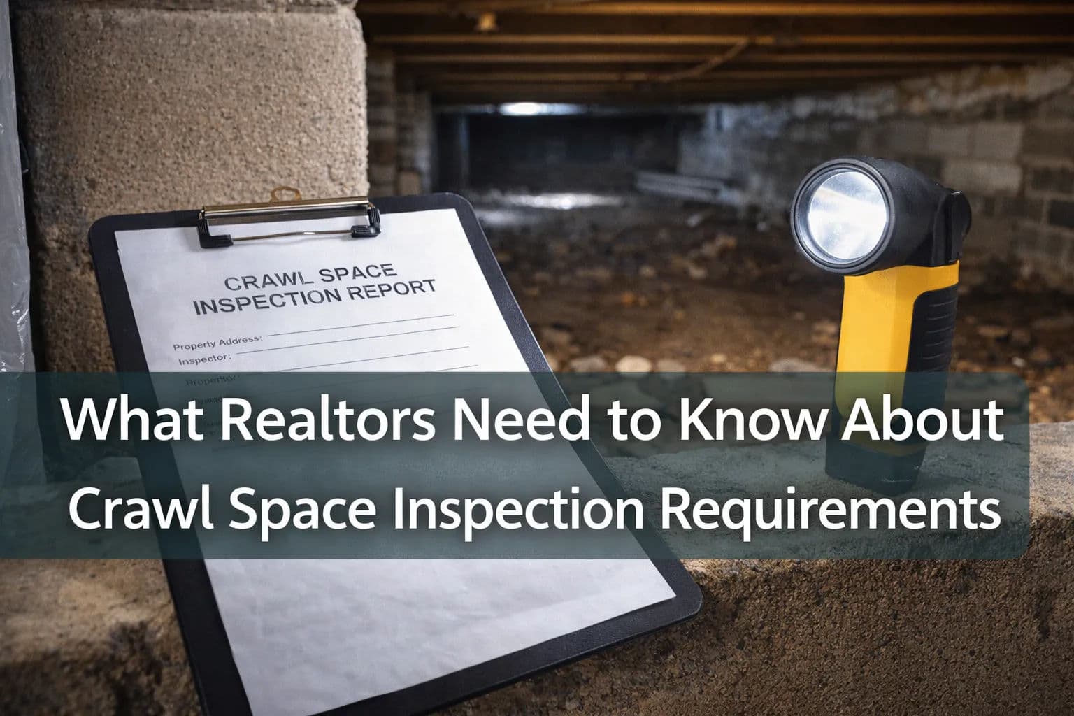 Blog post What Realtors Need to Know About Crawl Space Inspection Requirements image