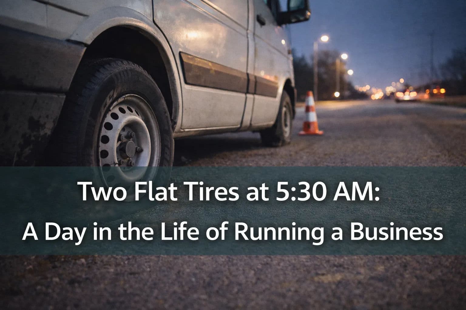 Featured post - Two Flat Tires at 5:30 AM: A Day in the Life of Running a Business