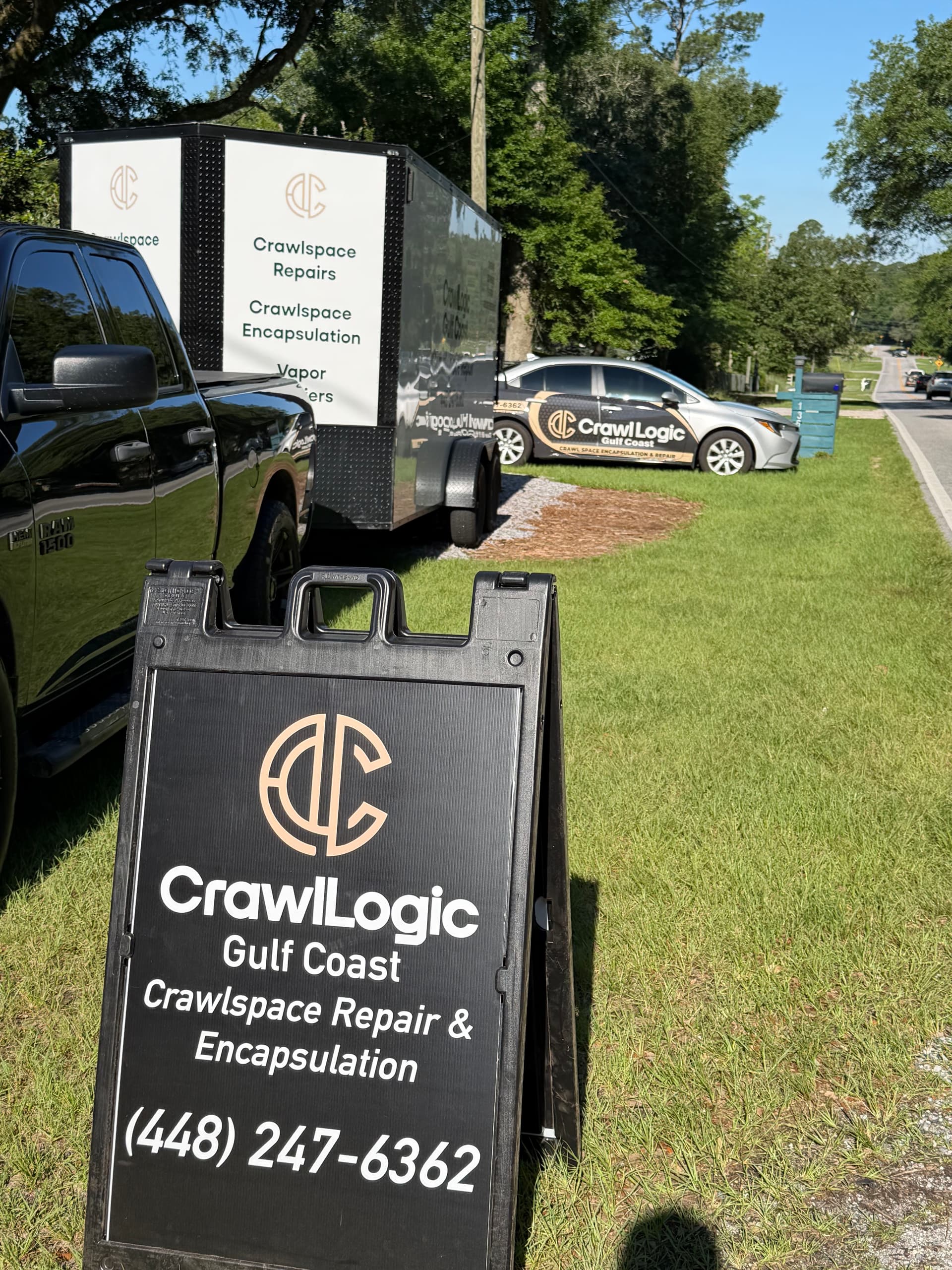 Crawl Space Encapsulation Job Underway in Cantonment image