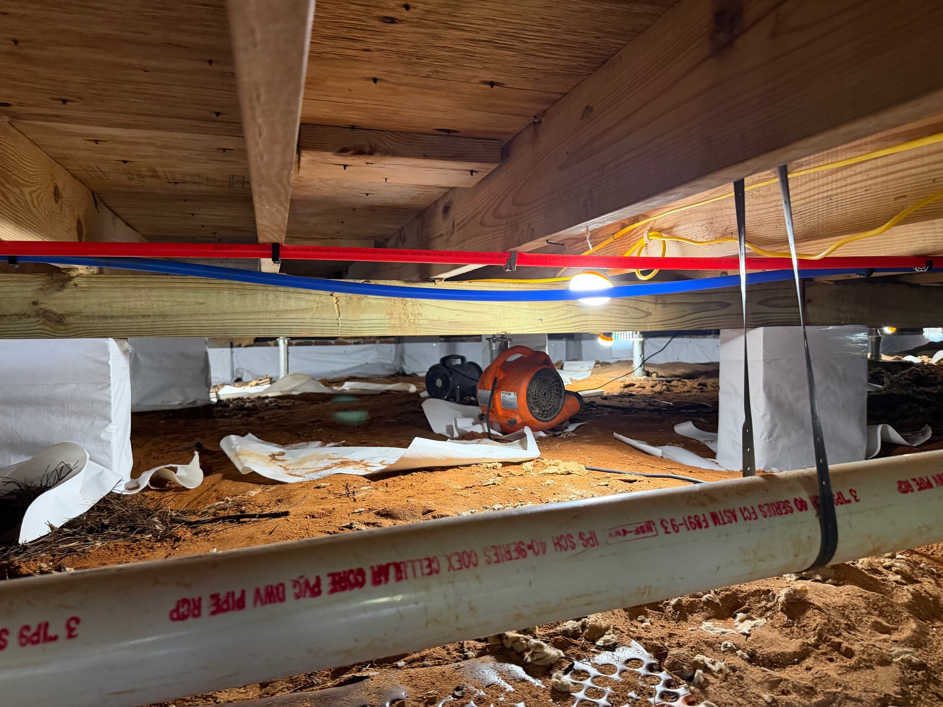 Gallery photos for Crawl Space Encapsulation in Progress in Milton FL: Image #2
