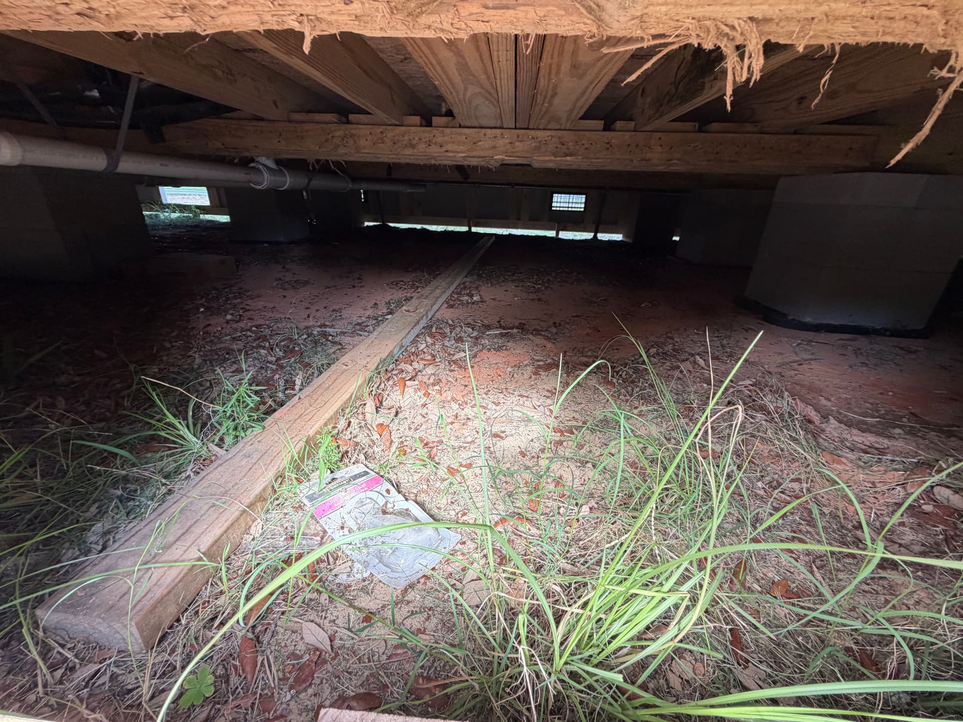 Tiny Home Crawl Space Vapor Barrier Install in Pensacola