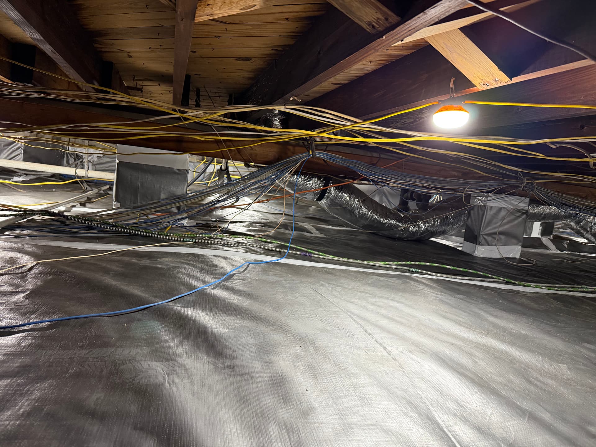 Gallery photos for Crawl Space Encapsulation Under a Wired-Up Commercial Office: Image #6