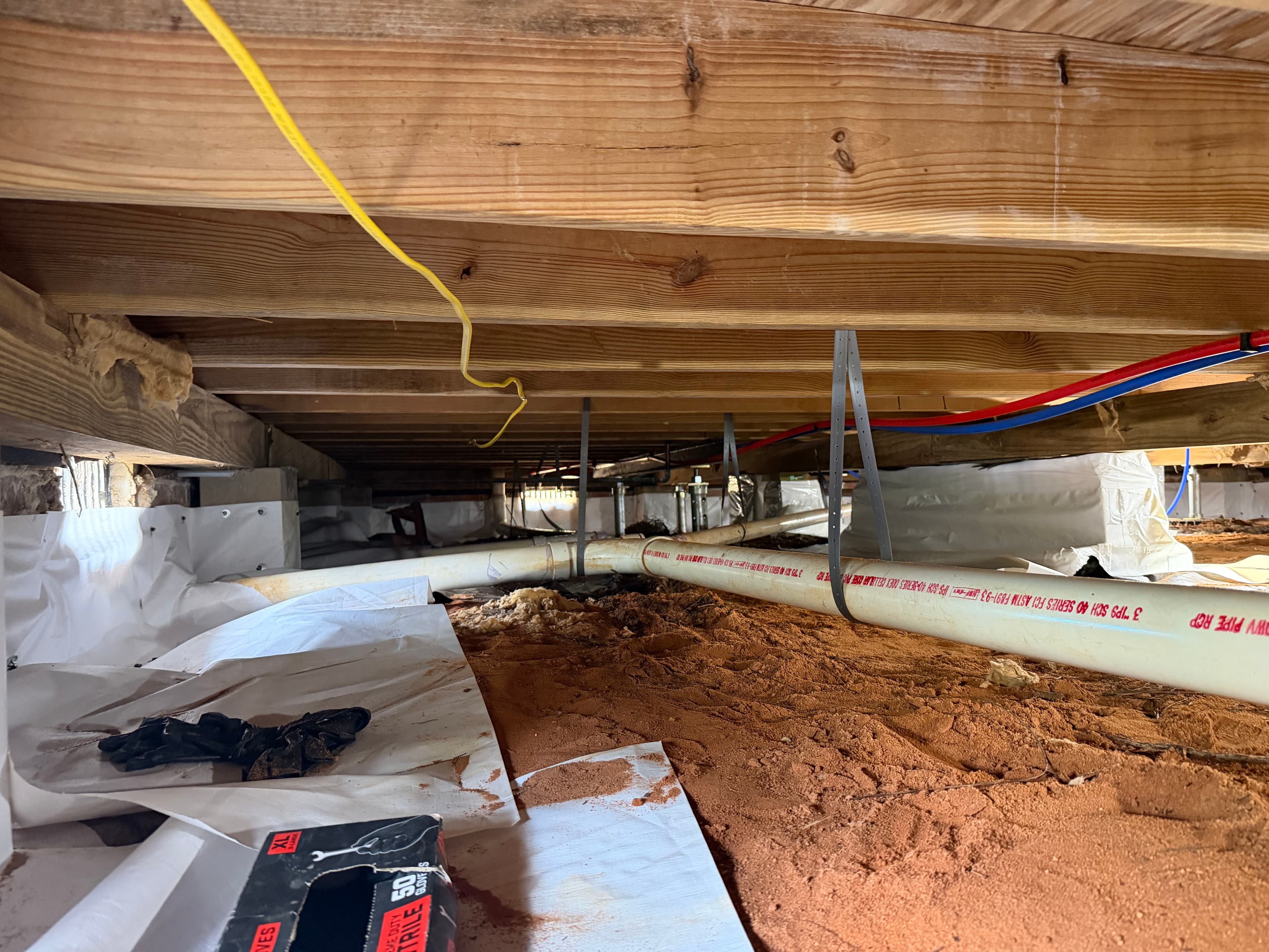 Project Crawl Space Encapsulation in Progress in Milton FL image