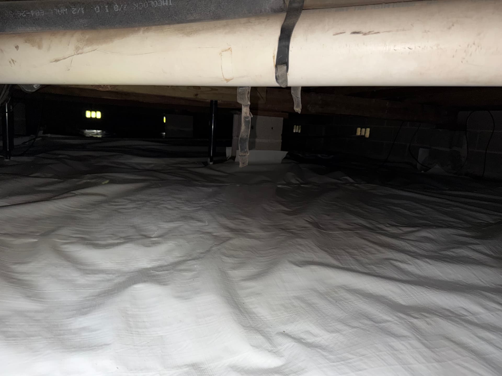 Gallery photos for Panama City Crawl Space Cleanup Debris Removal and Vapor Barrier Install: Image #1