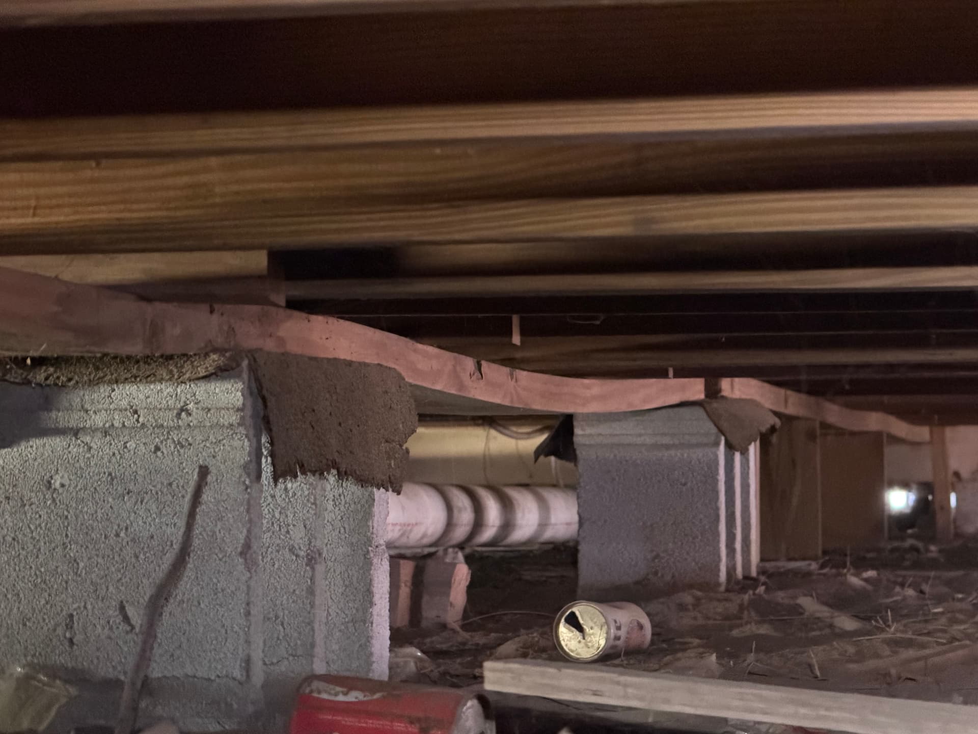 Gallery photos for What Bad Crawl Space Support Looks Like in Andalusia Alabama: Image #1