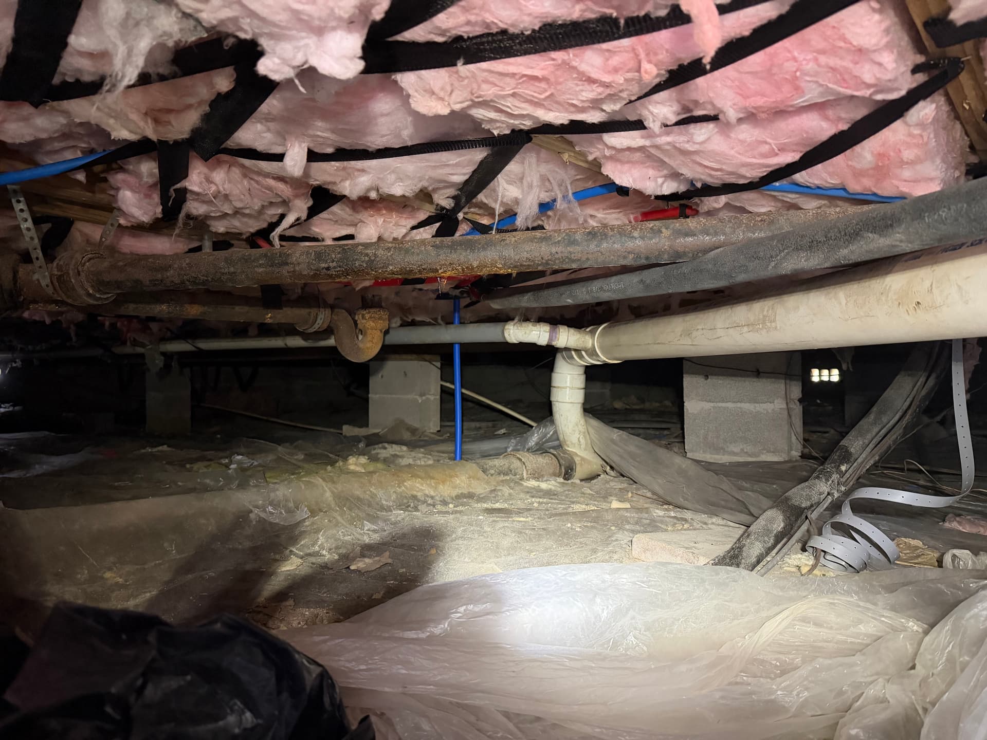 Gallery photos for Panama City Crawl Space Cleanup Debris Removal and Vapor Barrier Install: Image #2