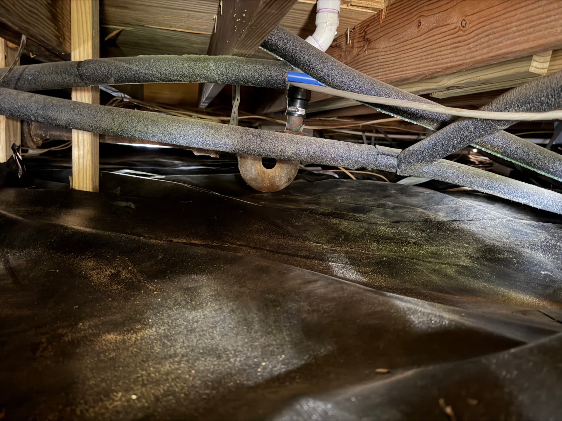 Gallery photos for Tight Crawl Space Vapor Barrier Installation in Pensacola: Image #2