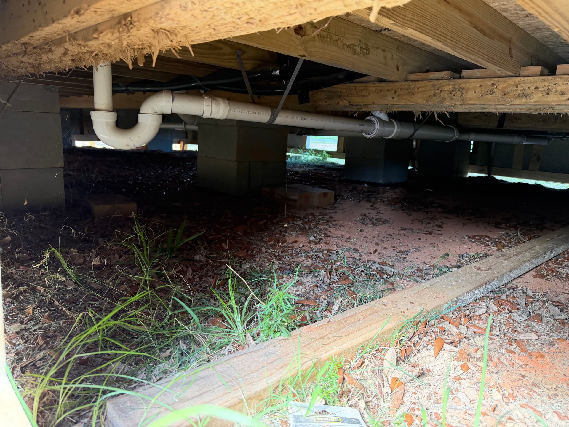 Gallery photos for Tiny Home Crawl Space Vapor Barrier Install in Pensacola: Image #2