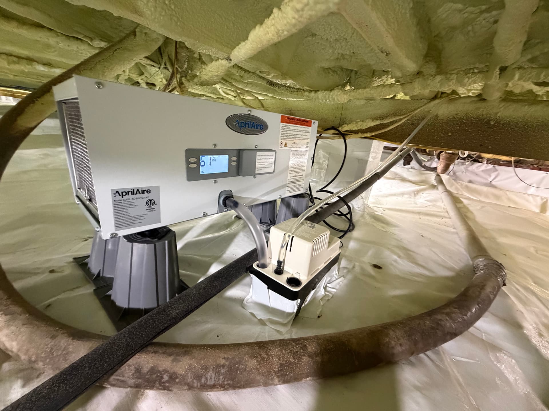 Gallery photos for When Spray Foam Isn't Enough - Crawl Space Encapsulation in Lillian: Image #4