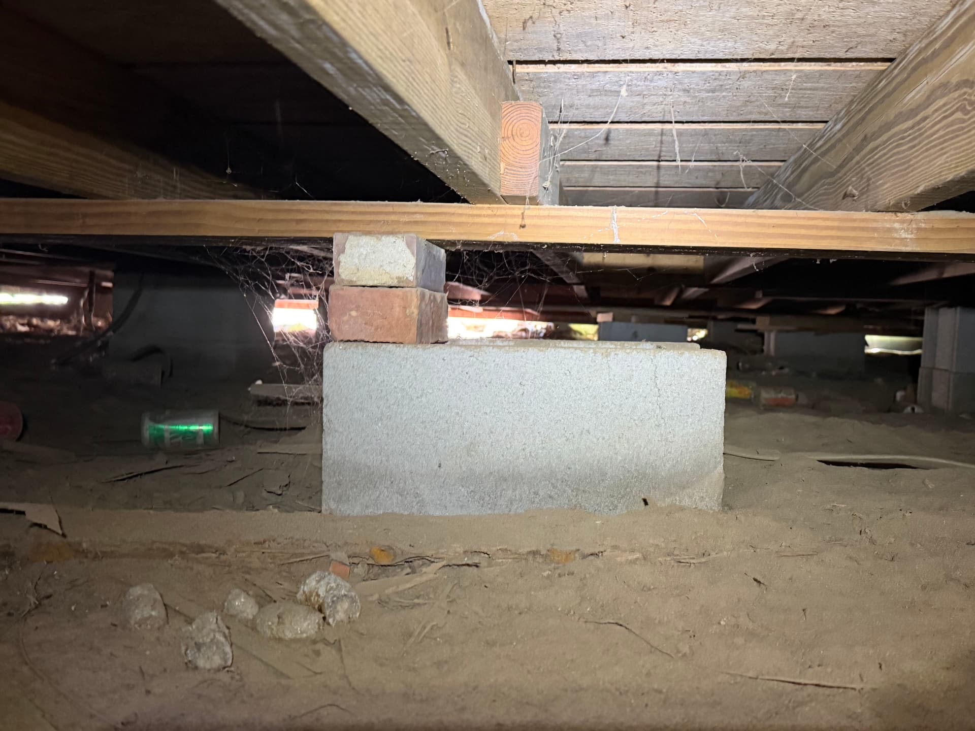 What Bad Crawl Space Support Looks Like in Andalusia Alabama image