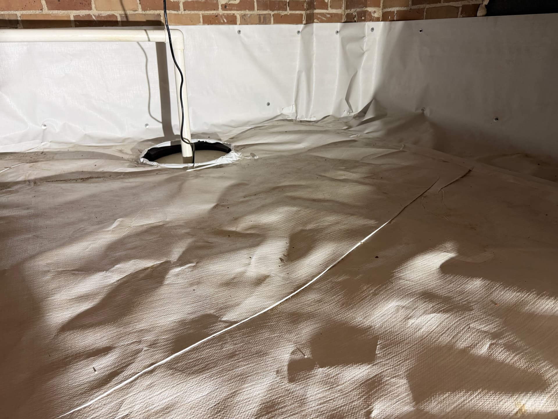 Gallery photos for Full Crawl Space Encapsulation with Sump and Drainage System in Moss Point: Image #5