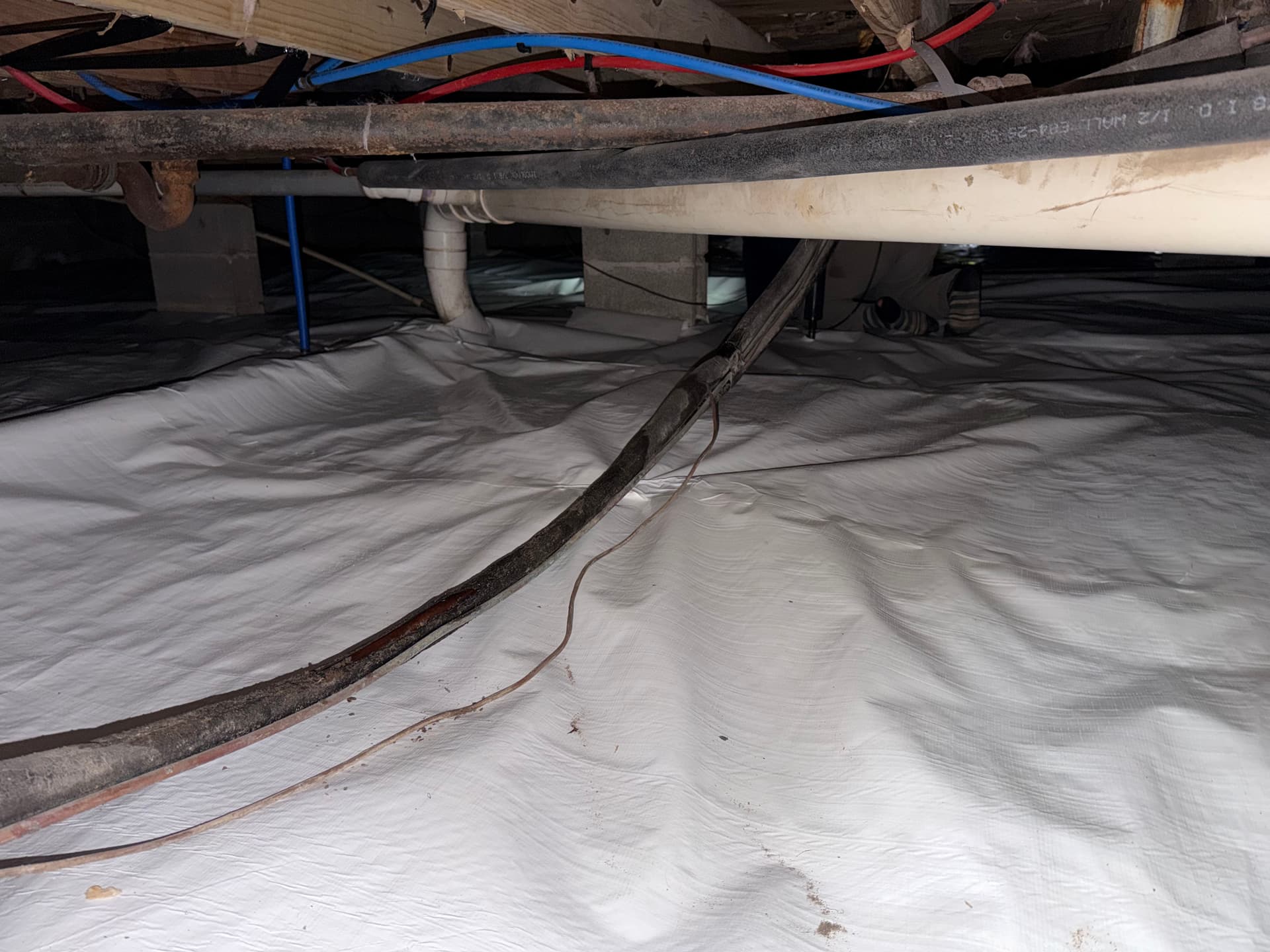 Gallery photos for Panama City Crawl Space Cleanup Debris Removal and Vapor Barrier Install: Image #3